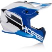 Casca motocross ACERBIS  LINEAR WHITE/BLUE thumb