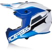 Casca motocross ACERBIS  LINEAR WHITE/BLUE thumb