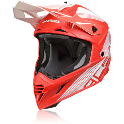 Casca motocross ACERBIS LINEAR RED/WHITE