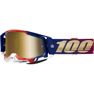 Ochelari motocross 100% RACECRAFT2 UNITED - TRUE GOLD