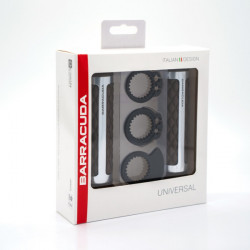 Mansoane moto BARRACUDA CLASSIC BROWN, Argint Mansoane moto BARRACUDA CLASSIC BROWN, Argint