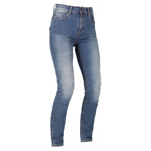 Blugi moto pentru femei RICHA ORIGINAL 2 JEANS SLIM FIT WASHED BLUE