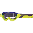 Ochelari motocross Progrip 3450FL Riot, Galben/Albastru thumb