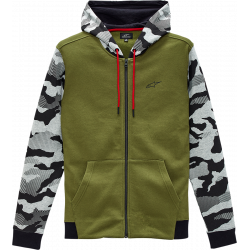 Hanorac moto Alpinestars hoodie terrain, Verde Hanorac moto Alpinestars hoodie terrain, Verde