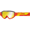 Ochelari motocross Progrip 3450FL Riot, Gri/Rosu thumb
