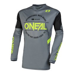 Bluza motocross O'neal element brand v.23, Gri/Negru