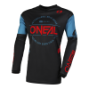 Bluza motocross O'neal element brand v.23, Negru/Albastru