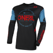 Bluza motocross O'neal element brand v.23, Negru/Albastru thumb