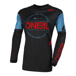 Bluza motocross O'neal element brand v.23, Negru/Albastru