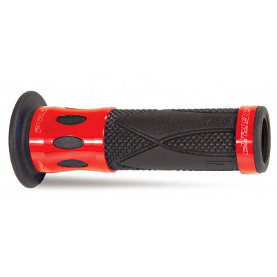 Mansoane motocross Progrip Double Density 728, Negru/Rosu