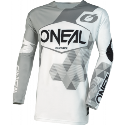 Bluza motocross O'neal mayhem covert V.23, Alb/Gri