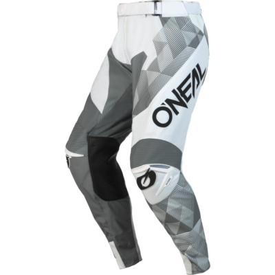 Pantaloni motocross O'neal mayhem covert V.23, Alb/Gri