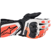 Manusi de piele Alpinestars SP-8 V3, Negru/Alb/Rosu thumb