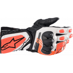 Manusi din piele Alpinestars SP-8 V3, Negru/Alb/Rosu Manusi din piele Alpinestars SP-8 V3, Negru/Alb/Rosu