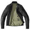 Geaca moto de piele Spidi vintage, Negru thumb