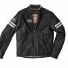 Geaca moto de piele Spidi vintage, Negru/Alb