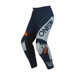 Pantaloni motocross O'neal element shocker V.23, Albastru/Portocaliu