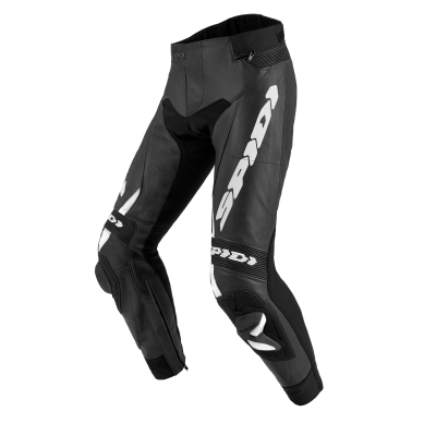 Pantaloni moto de piele Spidi rr pro 2 wind, Negru/Alb