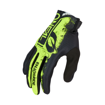 Manusi motocross O'neal matrix shocker V.23, Negru/Galben fluo