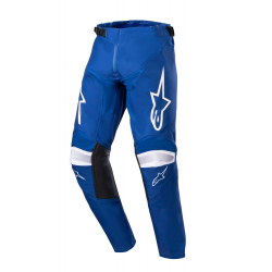 Pantaloni motocross pentru copii Alpinetars racer narin, Albastru/Alb Pantaloni motocross pentru copii Alpinetars racer narin, Albastru/Alb