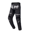 Pantaloni motocross pentru copii Alpinetars racer found, Negru/Alb thumb