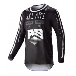 Bluza motocross Alpinestars racer found, Negru/Alb