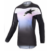 Bluza motocross pentru copii Alpinestars stella fluid, Negru/Alb/Roz
