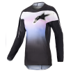 Bluza motocross pentru copii Alpinestars stella fluid, Negru/Alb/Roz thumb