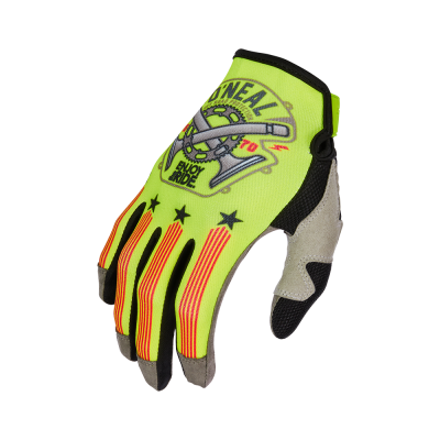 Manusi motocross O'neal mayhem piston V.23, Galben/Negru/Rosu