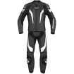 Combinezon moto de piele Spidi laser touring 2PC, Negru/Alb thumb