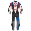 Combinezon moto de piele Spidi dp-progressive pro, Negru/Albastru/Rosu/Alb thumb