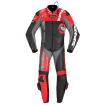 Combinezon moto de piele Spidi dp-progressive pro, Negru/Rosu thumb