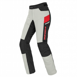 Pantalon moto din textil Spidi voyager H20ut, Negru/Alb/Rosu