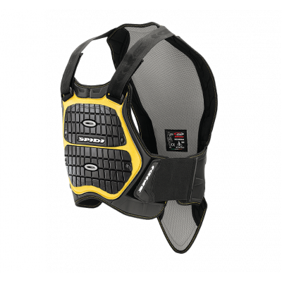 Protectie pentru spate si piept Spidi defender back&chest 160/170, Negru/Galben