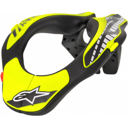Guler de protectie pentru copii Alpinestars neck support, Negru/Galben Fluo