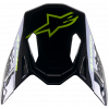 Cozoroc  pentru casca motocross Alpinestars supertech M8, Negru/Verde