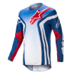 Bluza motocross Alpinestars racer semi, Alb/Albastru/Rosu Bluza motocross Alpinestars racer semi, Alb/Albastru/Rosu thumb