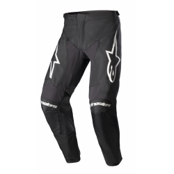 Pantaloni motocross Alpinestars racer graphite S23, Negru/Alb Pantaloni motocross Alpinestars racer graphite S23, Negru/Alb