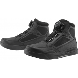 Ghete moto Icon patrol3 wp ce, Negru Ghete moto Icon patrol3 wp ce, Negru