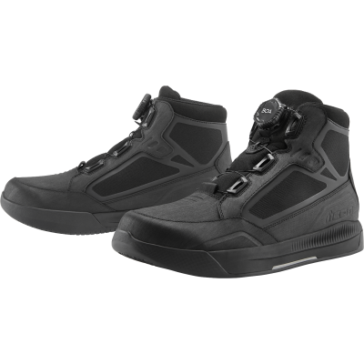 Ghete moto Icon patrol3 wp ce, Negru