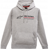 Hanorac moto Alpinestars hoodie linear rac, Gri