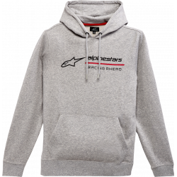 Hanorac moto Alpinestars hoodie linear rac, Gri