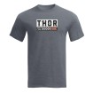 Tricou moto Thor combat graphic heather tee, Gri thumb