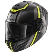 Casca SHARK SPARTAN RS CARBON SHAWN BLACK/GRAY/YELLOW FLUO MATT thumb