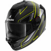 Casca SHARK SPARTAN GT PRO TORYAN BLACK/GRAY/YELLOW FLUO MATT