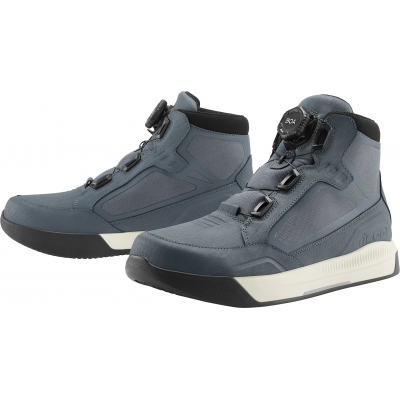 Ghete moto Icon patrol3 wp ce, Gri