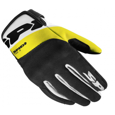 Manusi moto din textil Spidi flash-KP Tex, Negru/Galben fluo Manusi moto din textil Spidi flash-KP Tex, Negru/Galben fluo