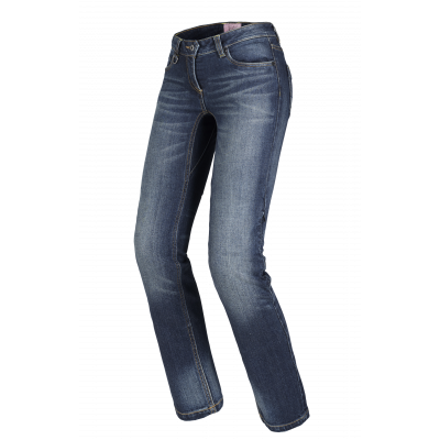Blugi moto dame Spidi j-tracker dark blue long, Albastru
