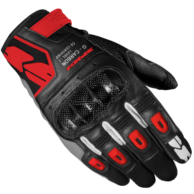 Manusi moto Spidi g-carbon, Negru/Rosu