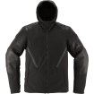 Geaca moto Icon basehawk2, Negru thumb